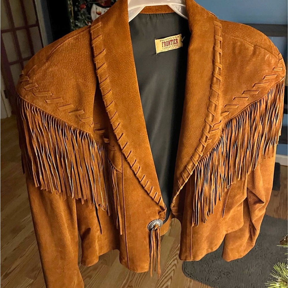 Brown Suede Fringe Jacket